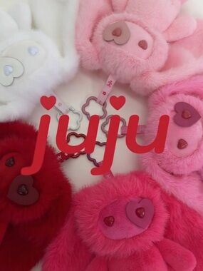 🆕 {Full Set} 5-pc Special Edition Plushy Keychains - Juju Valentine’s Collection
